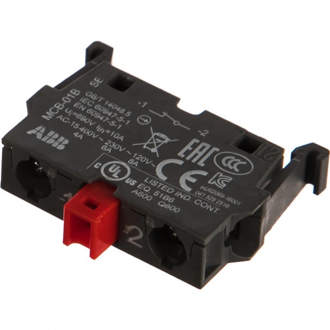 Блок контактов ABB MCB-01 фронтальный монтаж 1Н3 1SFA611610R1010
