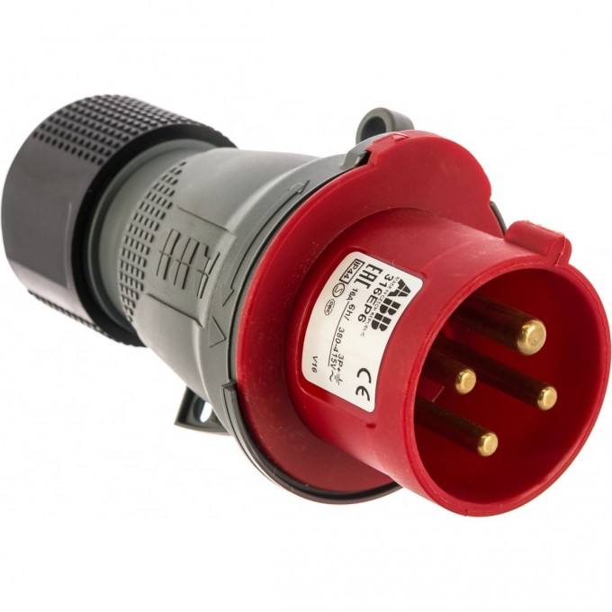 Вилка кабельная ABB EASY&SAFE 316EP6 16А 3P+E IP44 6ч 2CMA101956R1000