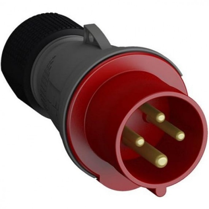Вилка кабельная ABB EASY&SAFE 332EP6 32А 3P+E IP44 6ч 2CMA101984R1000