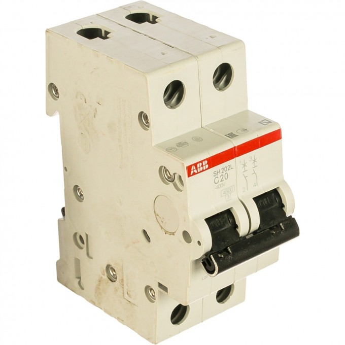 Выключатель автоматический модульный ABB SH202L 2п C 20А 4.5кА C20 2CDS242001R0204