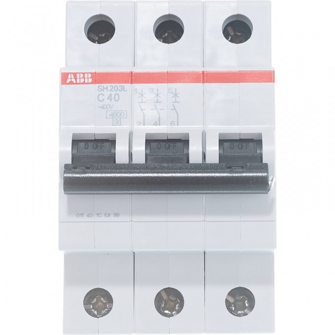 Выключатель автоматический модульный ABB SH203L 3п C 40А 4.5кА C40 2CDS243001R0404